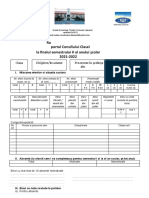 Consiliul Clasei, Sem 2, 2021-2022