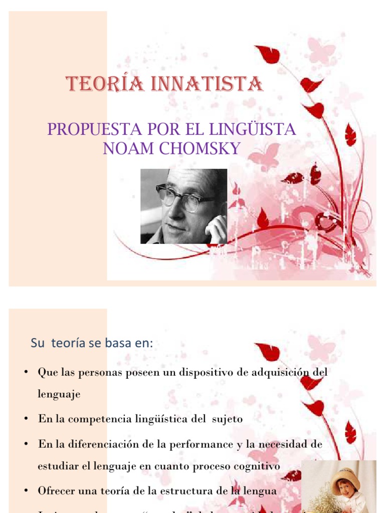 TEORÍA INNATISTA