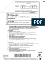 International A Level Maths SAMs1.PDF Extract QP M1