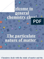 The particulate nature of matter: An introduction to chemistry
