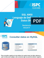 Lenguaje DML - SQL ANSI - Consultar Datos