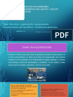 1.estructura - Organización - Equipamiento - Funcionamiento Del Quirófano. - Condiciones Generales.