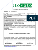 Necropsia Biopsia (X) : Resultado de Exame Histopatológico