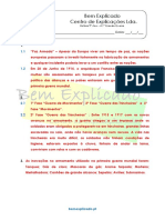 A.1.2 Ficha de Trabalho - A 1 Grande Guerra (3) - Soluções