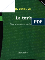 La Tesis. Cómo Orientarse en Su Elaboración.