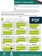 Waste Collection Calendar 2021 2022