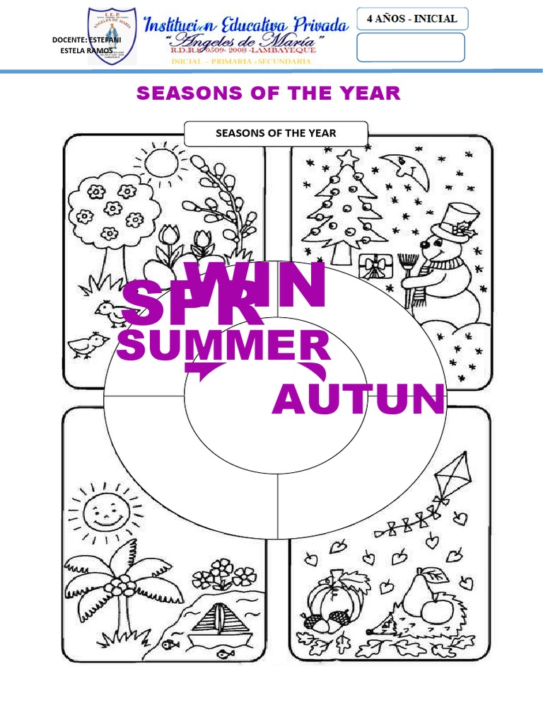 Las Estaciones Del Año Pdf