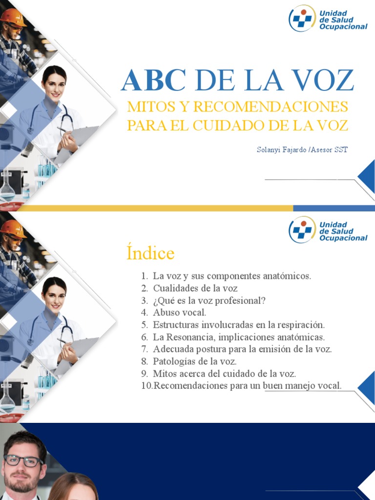 Cuidado y Manejo de la Voz Profesional | PDF | Boca | Respiración
