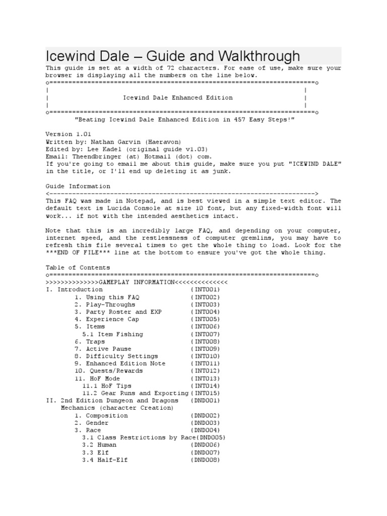 Icewind Dale WT | PDF | Gary Gygax Games | Dungeons & Dragons