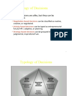 Typology and Theories of Decision Making