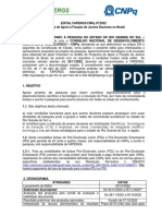 Edital Programa de Apoio A Fixacao de Jovens Doutores No Brasil