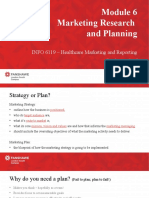 Module 6 - Marketing Research and Planning