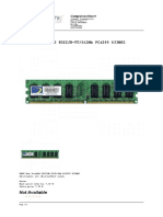 DDR2 DDR2 Ram TwinMOS 8D22JB-TT512Mb PC4200 533MHZ