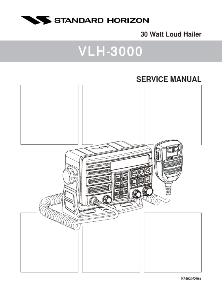 VLH3000 Service Manual PDF Loudspeaker Microphone