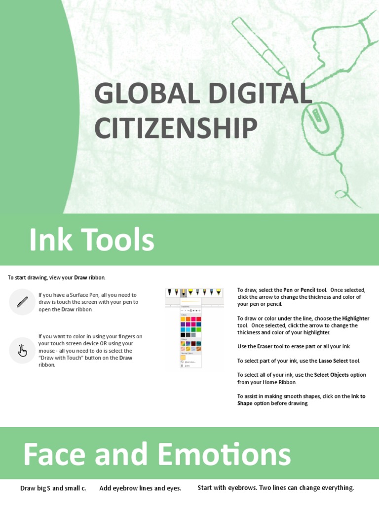 Global Digital Citizenship PDF Drawing Grey