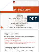 Transformasi Laplace Makalah Contoh Soal