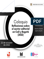 Coloquio: Reflexiones Sobre El Sector Editorial en Cali y Bogotá (2022)