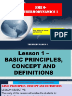 Thermodynamics 1 - BASIC PRINCIPLES