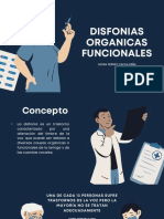 DISFONIAS ORGANICAS FUNCIONALES