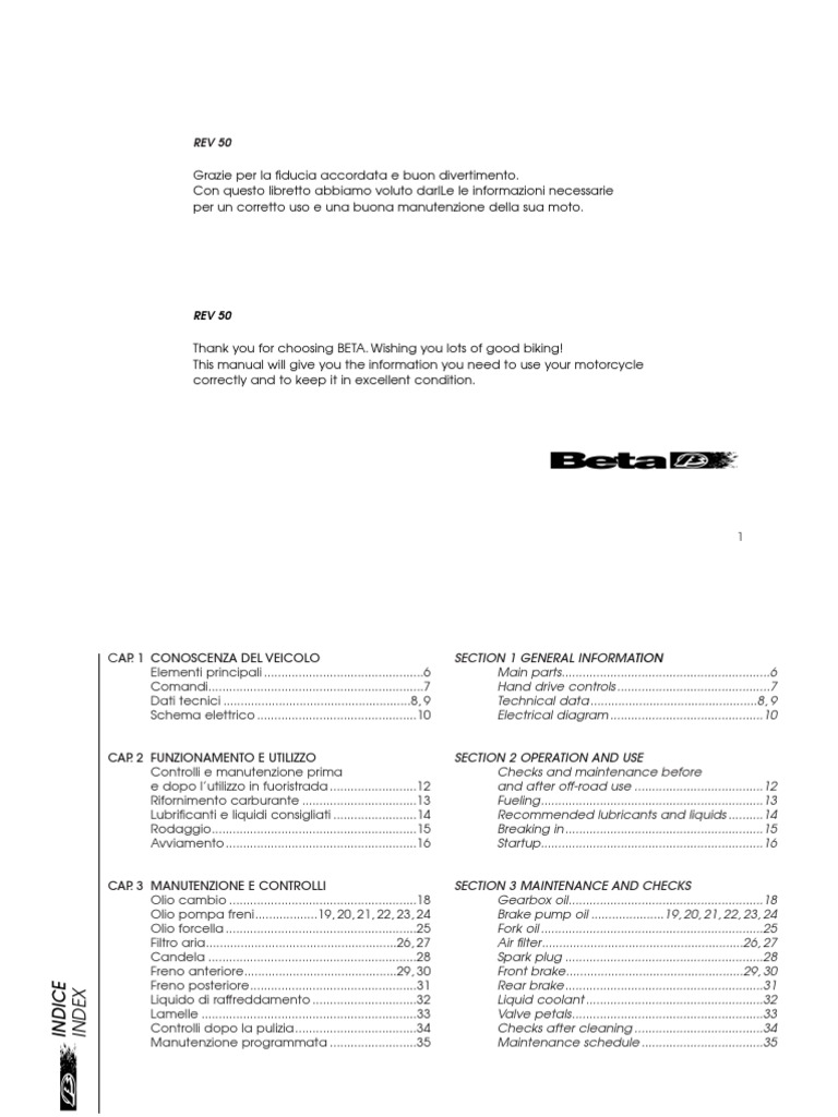 Beta - BETA REV50 Service Manual | PDF