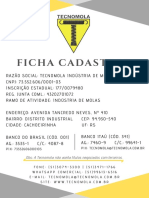 Ficha Cadastral Tecnomola