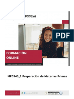 Mf0543 - 1 Preparacion de Materias Primas Online