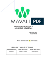 Programa - Higiene Industrial Mavalle