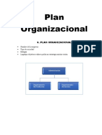 Plan organizacional café con  caracteres