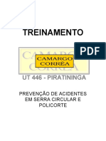 Prevenção de acidentes em serra circular e poli corte