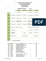 Horario Del Grupo: Lunes Martes Miércoles Jueves Viernes 07:00 07:50