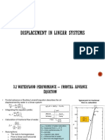 LINEAR WATERFLOOD DISPLACEMENT