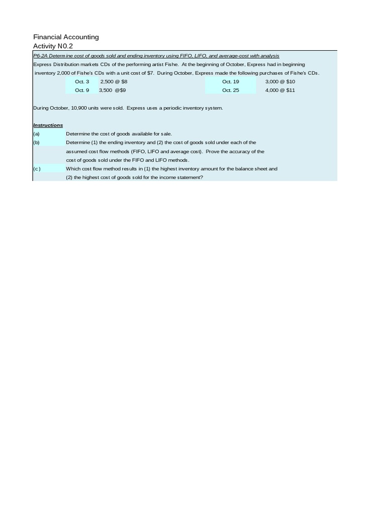 Cost Analysis: COGS & Inventory Methods | PDF | Cost Of Goods Sold ...