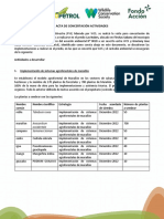 Acta de Concertación de Actividades - Graciany Jose Abad Herrera