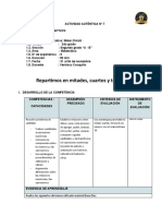 Matematica - Actividad Autentica - 2do Grado