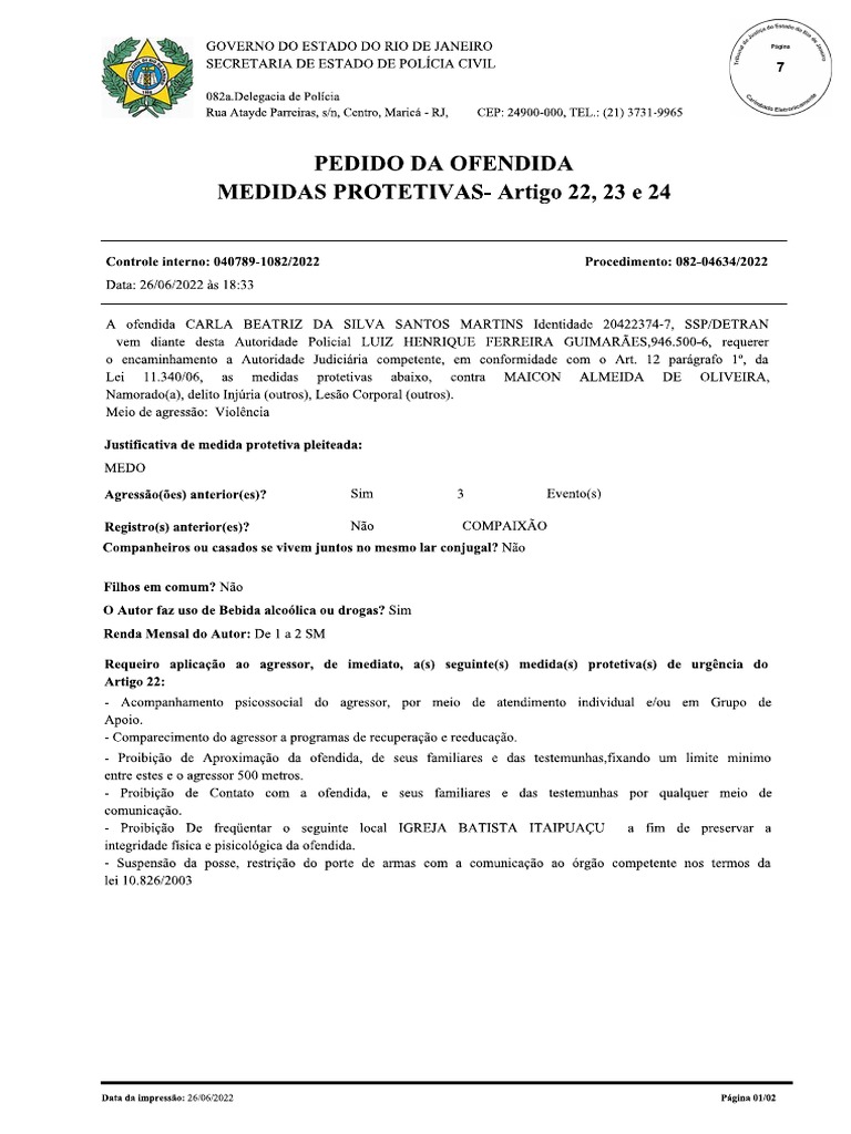 Como Pedir Medida Protetiva Por Amea A