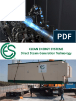 Clean Energy Systems' Direct Steam Generation Technology Utilizes Proven Platelet Combustion