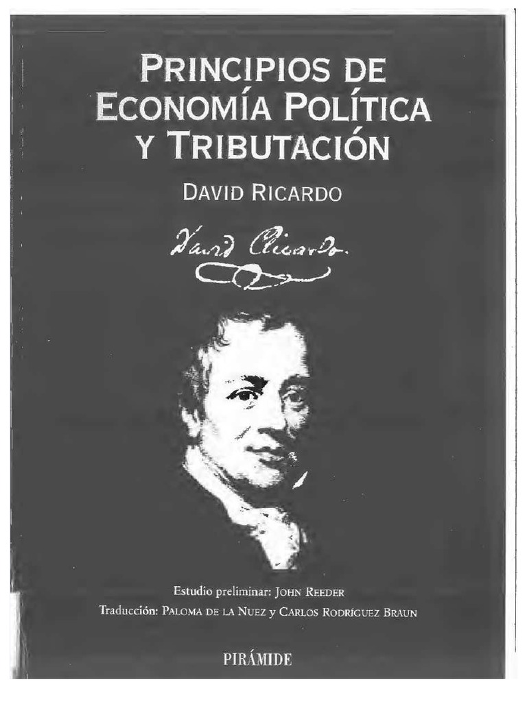 Pdf ricardo david principios de economia politica y tributacion