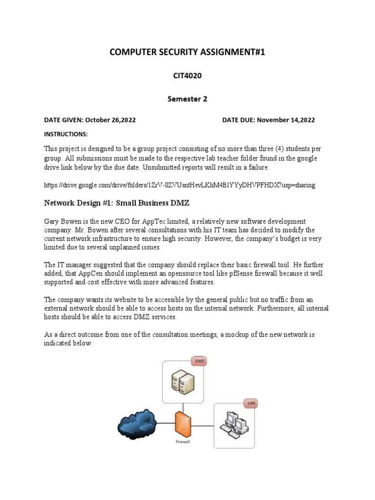 Computer Security Practical Assignment | PDF | Computer Network | World ...