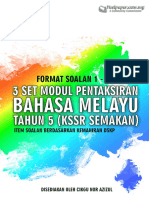 3 Set Modul Pentaksiran Bahasa Melayu Tahun 5 KSSR Semakan Format Soalan 1 - Soalan 5 01