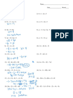 Multi-Step Equations With Answer Keys