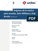 Tarea 9.1 Orígenes de La Música para Visuales, John Williams y Koji Kondo