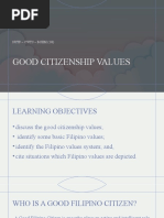 Good Citizenship Values