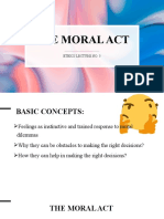 The Moral Act Lecture No. 6