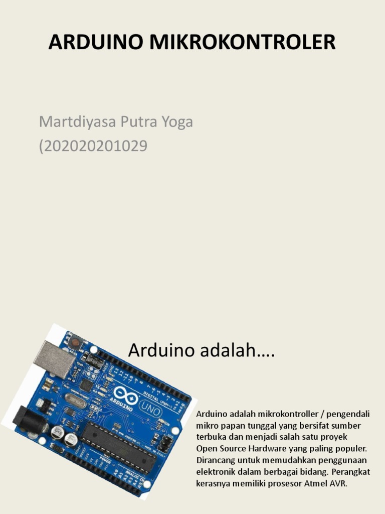 Komponen dan Pengertian Arduino Mikrocontroller | PDF | Teknologi ...