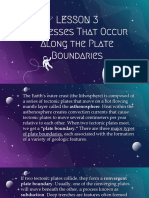 Lesson 3 Processes That Occur Along The Plate Boundaries