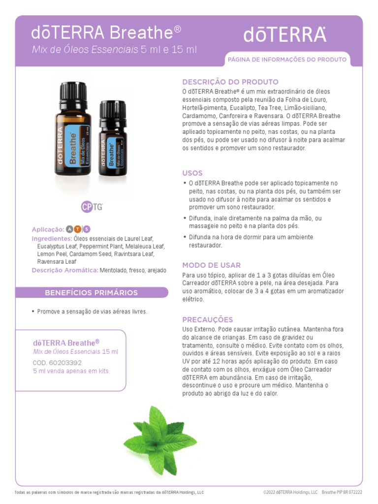 Doterra Breathe Oil | PDF