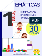 Cuadernillo Matemáticas Fichas 1 Primaria Recursosep