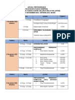 Jadual Pertandingan Sempena Ijpam-1