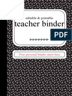 Editable & Printable Teacher Binder - by Slidesgo