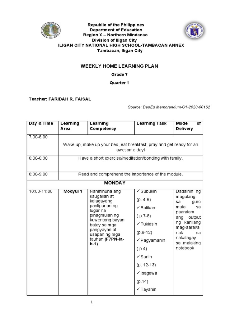 weekly-home-learning-plan-pdf